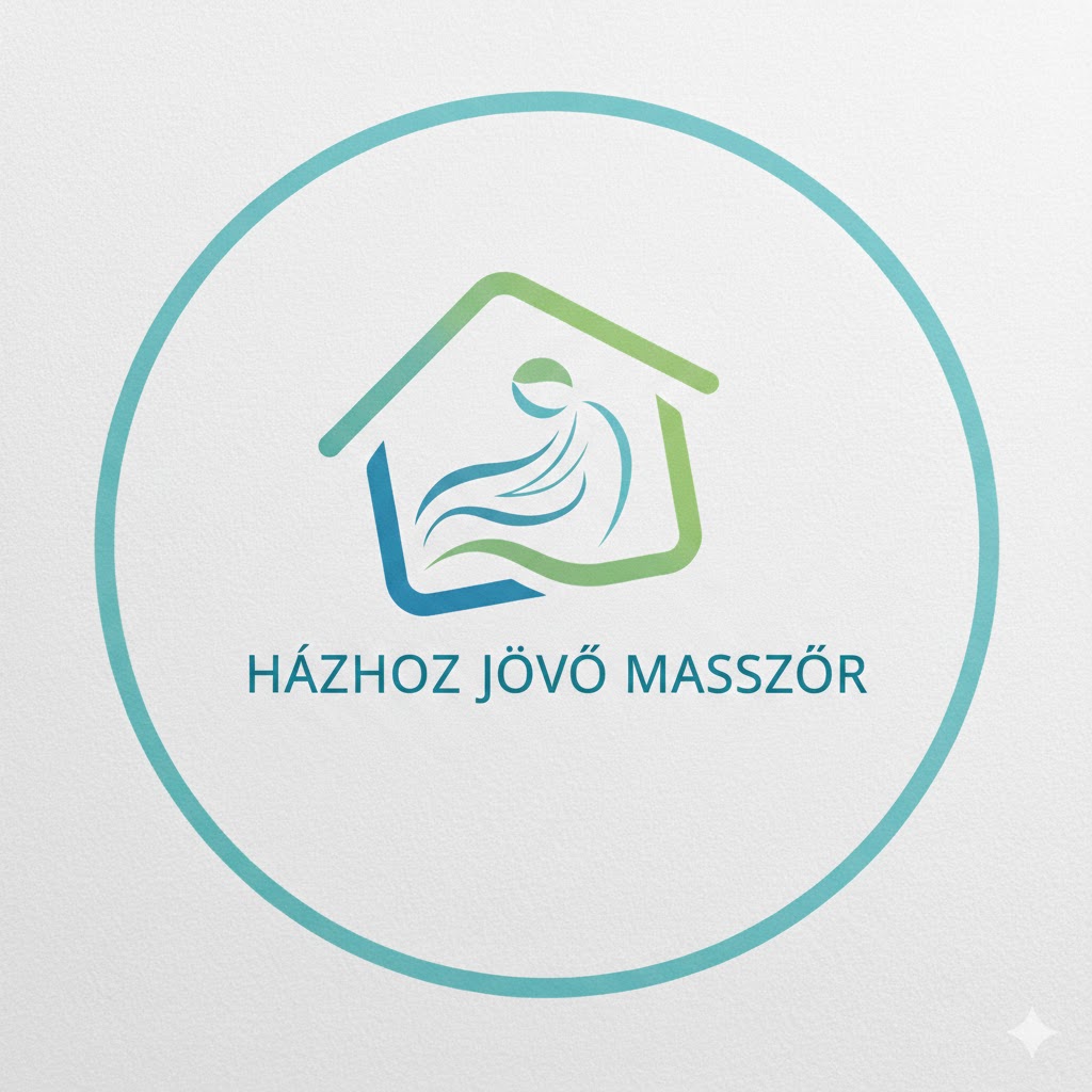 Házhoz jövő masszőr logó